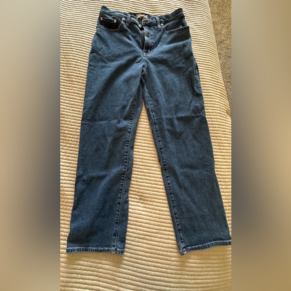 Madewell “The Perfect Vintage Straight Jeans” Blue Women's Jeans